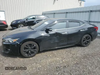 2017 Nissan Maxima Platinum with VIN 1N4AA6AP0HC416677, listed as a Copart auction lot 59319785 with 136,818 mi miles and Salvage title. Bid and sale history available at DreamBid. Image 1.