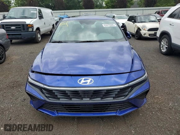 2024 Hyundai Elantra SEL with VIN KMHLS4DG9RU694050, listed as a Copart auction lot 63476585 with 4,034 mi miles and Salvage title. Bid and sale history available at DreamBid. Image 5.