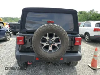 2018 Jeep Wrangler Unlimited Rubicon with VIN 1C4HJXFG8JW232955, listed as a Copart auction lot 49898225 with 22,717 mi miles and Salvage title. Bid and sale history available at DreamBid. Image 6.