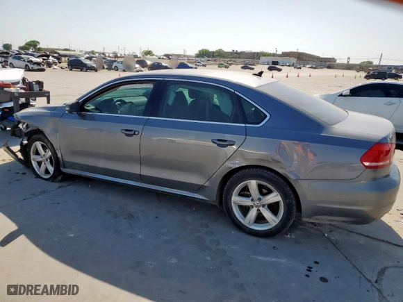 2013 Volkswagen Passat TDI SE w/Sunroof with VIN 1VWBN7A39DC101809, listed as a Copart auction lot 52762275 with 0 mi miles and Salvage Title. Bid and sale history available at carsss.com. Image 2.