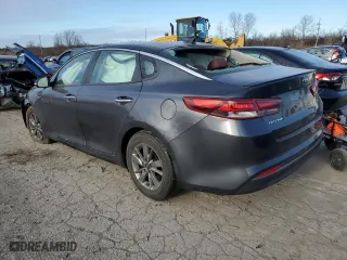 2017 Kia Optima LX 1.6T with VIN 5XXGT4L12HG169951, listed as a Copart auction lot 87221124 with 0 mi miles and Salvage Title. Bid and sale history available at carsss.com. Image 2.