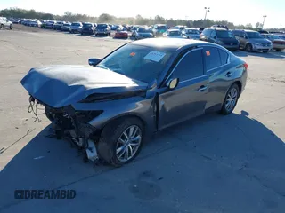 2017 Infiniti Q50 2.0t Premium with VIN JN1CV7AR4HM680223, listed as a IAAI auction lot 41293719 with 78,823 mi miles. Bid and sale history available at carsss.com. Image 18.