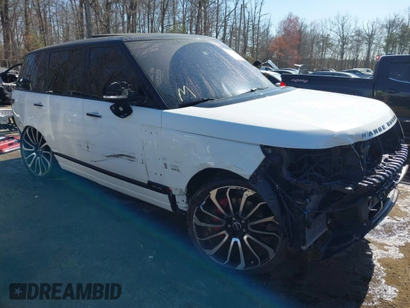 2015 Land Rover Range Rover Autobiography with VIN SALGV3TF2FA214789, listed as a IAAI auction lot 41882784 with 90,597 mi miles and . Bid and sale history available at DreamBid. Image 1.