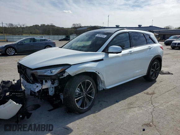 2024 Infiniti QX50 Sport with VIN 3PCAJ5FA4RF109896, listed as a Copart auction lot 78704354 with 2,170 mi miles and Salvage title. Bid and sale history available at DreamBid. Image 1.