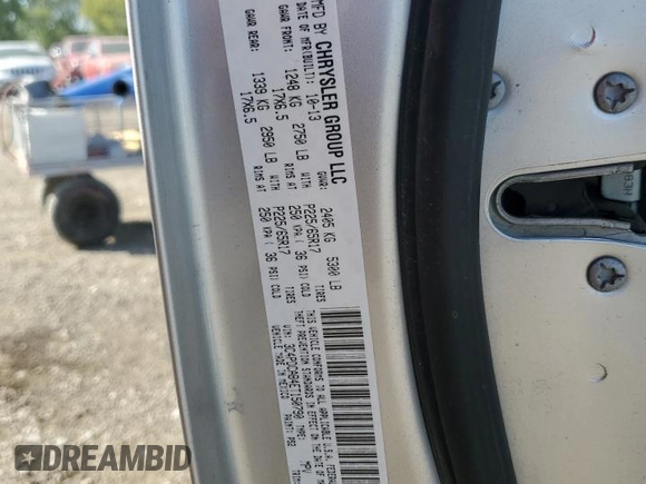 2014 Dodge Journey American Value with VIN 3C4PDCAB4ET150790, listed as a Copart auction lot 56643415 with Not provided miles and Salvage title. Bid and sale history available at DreamBid. Image 13.