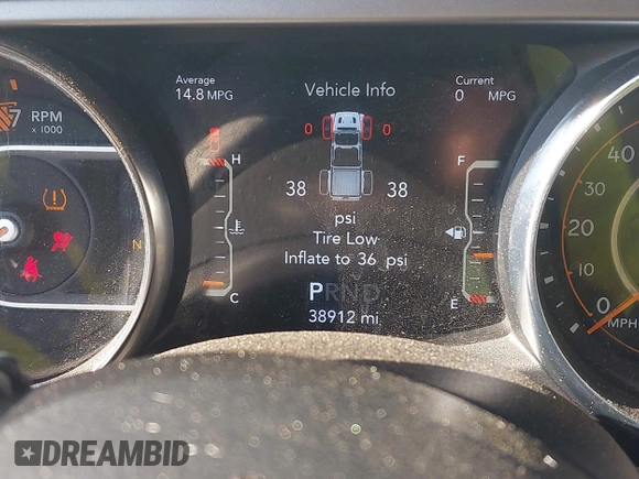 2021 Jeep Gladiator Willys с VIN 1C6HJTAG0ML523351, выставлен на аукционе IAAI как лот 42653040 с пробегом 38 912 миль миль и . История ставок и продаж доступна на DreamBid. Изображение 15.
