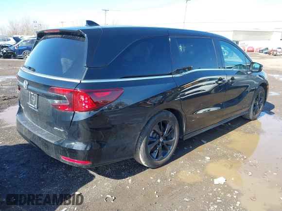 2024 Honda Odyssey Sport with VIN 5FNRL6H75RB070899, listed as a IAAI auction lot 41784731 with 3,875 mi miles and . Bid and sale history available at DreamBid. Image 4.