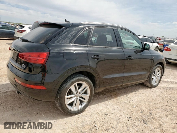 2018 Audi Q3 Premium with VIN WA1ECCFS7JR008837, listed as a Copart auction lot 56244185 with 90,846 mi miles and Salvage title. Bid and sale history available at DreamBid. Image 3.