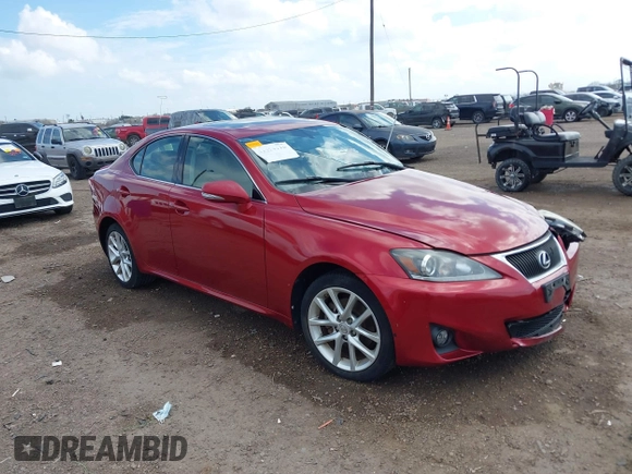 2012 Lexus IS 250 with VIN JTHCF5C29C5060225, listed as a IAAI auction lot 41494116 with 100,208 mi miles and . Bid and sale history available at DreamBid. Image 1.