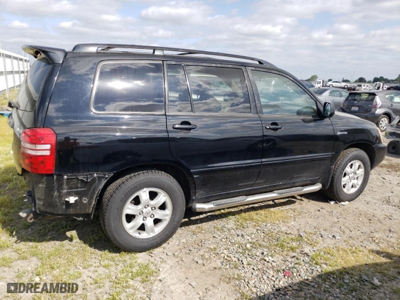 2002 Toyota Highlander with VIN JTEGF21A520050357, listed as a Copart auction lot 53374685 with 167,181 mi miles and Salvage Title. Bid and sale history available at carsss.com. Image 3.