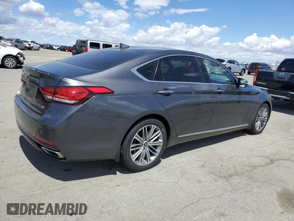 2018 Genesis G80 3.8L с VIN KMHGN4JE7JU281978, выставлен на аукционе Copart как лот 56725815 с пробегом 87 836 миль миль и Списание • Salvage title. История ставок и продаж доступна на DreamBid. Изображение 3.