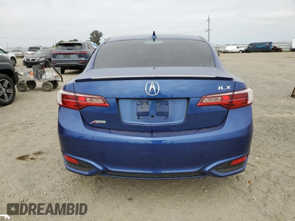 2018 Acura ILX Premium with VIN 19UDE2F86JA001873, listed as a Copart auction lot 55366635 with 34,944 mi miles and Salvage title. Bid and sale history available at DreamBid. Image 6.