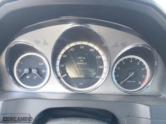 2009 Mercedes-Benz C-Class 3.0L Sport with VIN WDDGF54X09R079797, listed as a IAAI auction lot 41753647 with 244,473 mi miles. Bid and sale history available at carsss.com. Image 7.