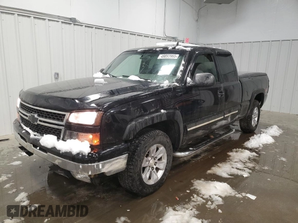 2006 Chevrolet Silverado 1500 with VIN 1GCEK19B16Z192673, listed as a Copart auction lot 49893965 with 163,442 mi miles and Salvage Title. Bid and sale history available at DreamBid. Image 1.