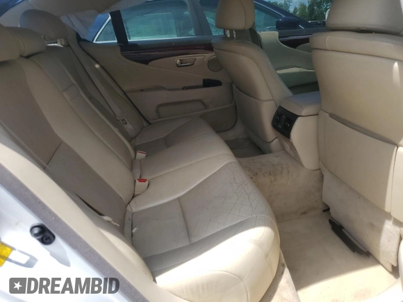 2010 Lexus LS 460 with VIN JTHBL5EF6A5099663, listed as a Copart auction lot 53441535 with Not provided miles and Salvage title. Bid and sale history available at DreamBid. Image 12.