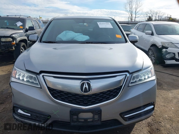 2016 Acura MDX with VIN 5FRYD3H25GB003842, listed as a IAAI auction lot 41337119 with 90,861 mi miles. Bid and sale history available at carsss.com. Image 12.