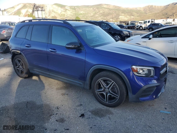 2020 Mercedes-Benz GLB with VIN W1N4M4GB3LW053774, listed as a Copart auction lot 47655475 with 70,255 mi miles and Salvage Title. Bid and sale history available at carsss.com. Image 4.