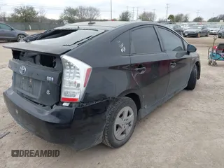 2011 Toyota Prius I with VIN JTDKN3DU4B5305208, listed as a IAAI auction lot 41577276 with 168,473 mi miles. Bid and sale history available at carsss.com. Image 4.