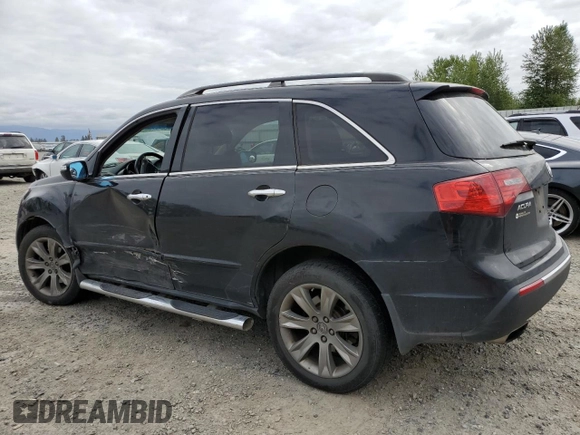 2010 Acura MDX Advance with VIN 2HNYD2H57AH503700, listed as a Copart auction lot 55682604 with 161,678 mi miles and Salvage Title. Bid and sale history available at DreamBid. Image 2.