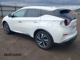 2016 Nissan Murano SL z VIN 5N1AZ2MH3GN139327, wystawiony jako IAAI lot #41908885 z przebiegiem 99 508 mil mil oraz . Historia ofert i sprzedaży dostępna na DreamBid. Obrazek 3.