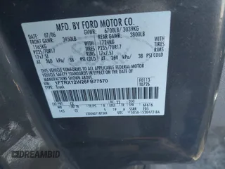 2006 Ford F-150 STX with VIN 1FTRX12W26FB77570, listed as a IAAI auction lot 41326578 with 425,752 mi miles and . Bid and sale history available at DreamBid. Image 9.