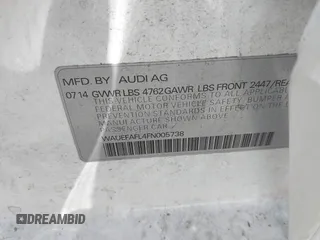 2015 Audi A4 Premium Plus z VIN WAUEFAFL4FN005738, wystawiony jako IAAI lot #42461324 z przebiegiem Nie podano mil oraz . Historia ofert i sprzedaży dostępna na DreamBid. Obrazek 9.