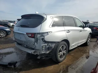 2019 Infiniti QX60 PURE with VIN 5N1DL0MM6KC565761, listed as a Copart auction lot 46236875 with 82,677 mi miles and Salvage Title. Bid and sale history available at carsss.com. Image 3.