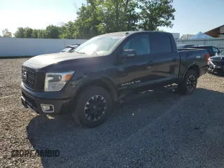 2019 Nissan Titan Pro-4X with VIN 1N6AA1E50KN533948, listed as a Copart auction lot 62206805 with 158,197 mi miles and Clean title. Bid and sale history available at DreamBid. Image 1.