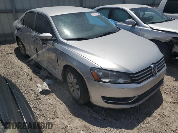 2014 Volkswagen Passat Wolfsburg Edition with VIN 1VWAT7A30EC096244, listed as a Copart auction lot 54097505 with 153,321 mi miles and Salvage title. Bid and sale history available at DreamBid. Image 4.