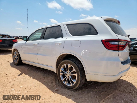 2020 Dodge Durango GT with VIN 1C4RDHDG2LC145836, listed as a Copart auction lot 58316985 with 117,736 mi miles and Salvage title. Bid and sale history available at DreamBid. Image 2.