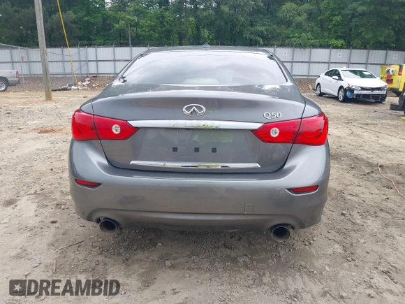 2015 Infiniti Q50 Premium with VIN JN1BV7AP7FM338434, listed as a IAAI auction lot 42158445 with 115,685 mi miles and . Bid and sale history available at DreamBid. Image 17.