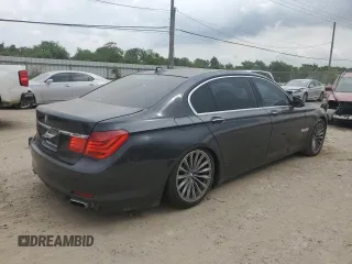 2012 BMW 7 Series 750Li with VIN WBAKB8C59CC962970, listed as a Copart auction lot 54011145 with 111,007 mi miles and Clean Title. Bid and sale history available at carsss.com. Image 3.