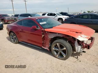 2015 Ford Mustang V6 with VIN 1FA6P8AM7F5329835, listed as a Copart auction lot 62985735 with Not provided miles and Salvage title. Bid and sale history available at DreamBid. Image 4.