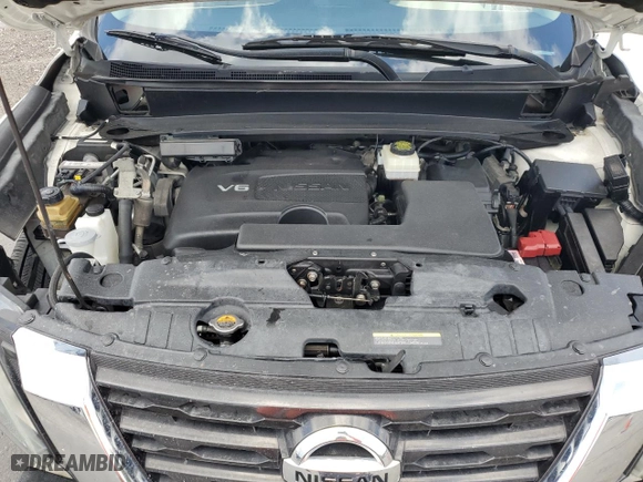 2017 Nissan Pathfinder SV with VIN 5N1DR2MN5HC633379, listed as a Copart auction lot 54587415 with 96,826 mi miles and Salvage Title. Bid and sale history available at carsss.com. Image 12.