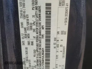 2017 Lincoln MKC Premiere with VIN 5LMCJ1D94HUL56201, listed as a Copart auction lot 86556314 with Not Provided miles and Salvage Title. Bid and sale history available at DreamBid. Image 13.
