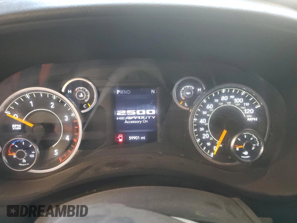 2022 Ram 2500 Tradesman with VIN 3C6UR5HL7NG335589, listed as a Copart auction lot 74685474 with 59,901 mi miles and Salvage title. Bid and sale history available at DreamBid. Image 9.