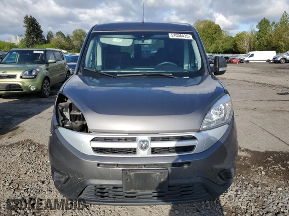 2016 Ram ProMaster City Cargo Tradesman SLT with VIN ZFBERFBTXG6C71215, listed as a Copart auction lot 51006435 with 46,554 mi miles and Salvage title. Bid and sale history available at DreamBid. Image 5.