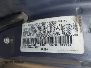 2000 Toyota Camry CE с VIN 4T1BG22K0YU671327, выставлен на аукционе IAAI как лот 42456202 с пробегом 132 330 миль миль и . История ставок и продаж доступна на DreamBid. Изображение 9.