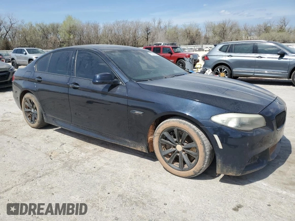 2013 BMW 5 Series 550i with VIN WBAFR9C55DD226669, listed as a Copart auction lot 50998855 with 121,655 mi miles and Clean Title. Bid and sale history available at carsss.com. Image 4.