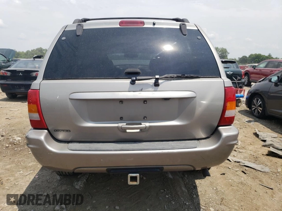 2001 Jeep Grand Cherokee Limited with VIN 1J4GW58S91C586210, listed as a Copart auction lot 58985344 with 151,912 mi miles and Salvage Title. Bid and sale history available at carsss.com. Image 6.