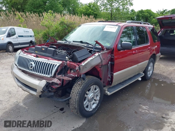 2004 Mercury Mountaineer Convenience z VIN 4M2DU86W14UJ06529, wystawiony jako IAAI lot #42206974 z przebiegiem 129 812 mil mil oraz . Historia ofert i sprzedaży dostępna na DreamBid. Obrazek 2.