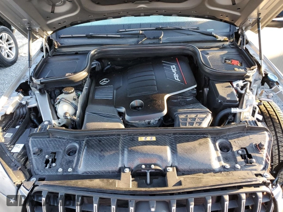 2021 Mercedes-Benz GLE 53 AMG with VIN 4JGFB6BB6MA575009, listed as a Copart auction lot 75105844 with 31,457 mi miles and Salvage title. Bid and sale history available at DreamBid. Image 13.