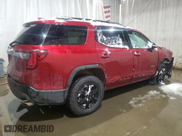 2021 GMC Acadia AT4 with VIN 1GKKNLLS2MZ234915, listed as a Copart auction lot 87026744 with 25,302 mi miles and Salvage Title. Bid and sale history available at carsss.com. Image 3.