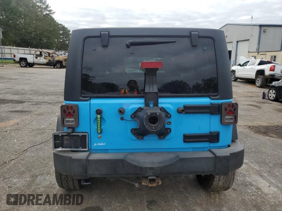 2018 Jeep Wrangler JK Unlimited Sport S with VIN 1C4BJWDG7JL888701, listed as a Copart auction lot 81190784 with 94,285 mi miles and Salvage Title. Bid and sale history available at carsss.com. Image 6.