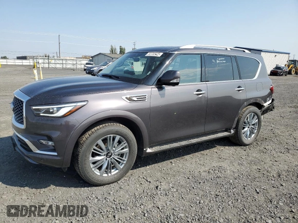 2024 Infiniti QX80 LUXE with VIN JN8AZ2AE4R9328471, listed as a Copart auction lot 69869294 with 17,071 mi miles and Clean Title. Bid and sale history available at carsss.com. Image 1.