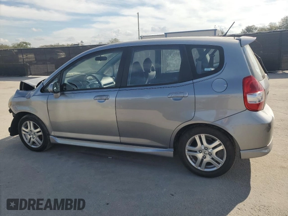 2008 Honda Fit Sport with VIN JHMGD38678S039891, listed as a Copart auction lot 42755145 with 136,252 mi miles and Salvage Title. Bid and sale history available at carsss.com. Image 2.