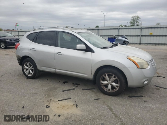 2008 Nissan Rogue SL with VIN JN8AS58V08W119353, listed as a Copart auction lot 51059095 with 222,771 mi miles and Salvage Title. Bid and sale history available at DreamBid. Image 4.
