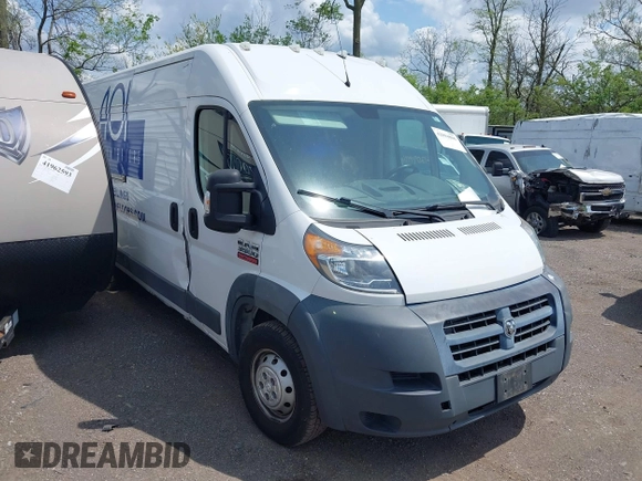 2016 Ram ProMaster Cargo with VIN 3C6URVJG5GE134219, listed as a IAAI auction lot 42094886 with 124,609 mi miles and . Bid and sale history available at DreamBid. Image 1.
