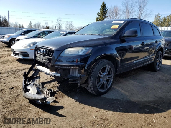 2014 Audi Q7 z VIN WA1DMCFE7ED013445, wystawiony jako Copart lot #49582255 z przebiegiem 258 648 mil mil oraz Szkoda całkowita • Salvage title. Historia ofert i sprzedaży dostępna na DreamBid. Obrazek 1.