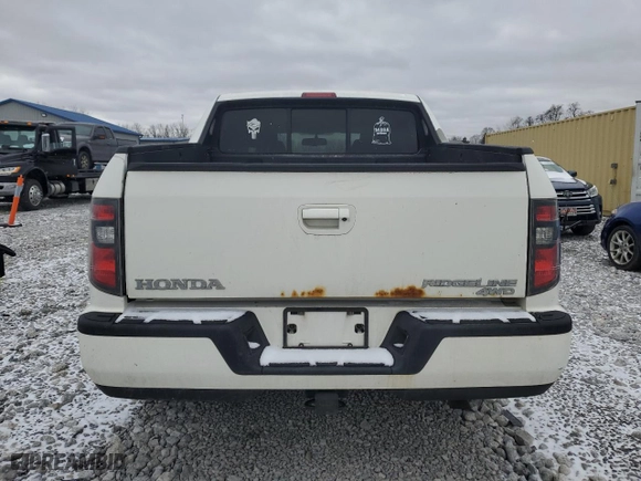2013 Honda Ridgeline Sport with VIN 5FPYK1F75DB013672, listed as a Copart auction lot 47930245 with 175,093 mi miles and Salvage Title. Bid and sale history available at carsss.com. Image 6.